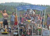 Караярские школьники организовали сплав по Юрюзани