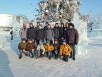 Караидельские спортсмены и школьники побывали на хоккее в г.Уфа