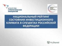 Башкортостан вошел в ТОП-15 Национального рейтинга состояния инвестиционного климата