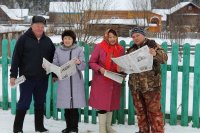 Журналисты "Караидели" совместно с УФПС организовали день подписчика в с.Новомуллакаево
