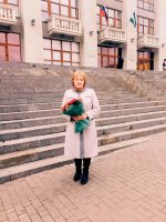 Учитель географии Караидельской СОШ №1 Лилия Камалова присутствует на оглашении Послания Госсобранию Р.Хабировым